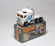 Matchbox Lesney Superfast MB 45 Kenworth Cabover - Blue Stripes