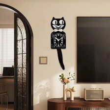 Timeless Black Kit Cat Clock