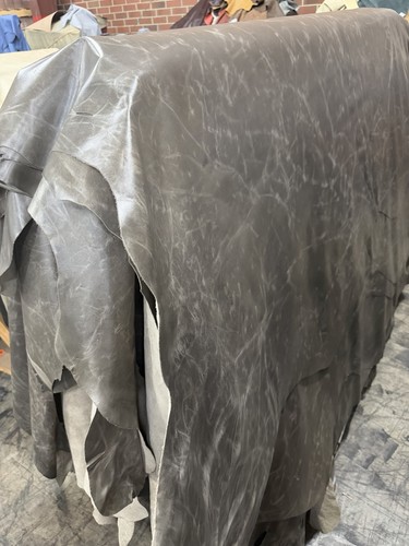 Distressed gray top grain - distressed,