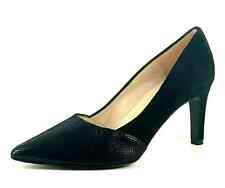 Peter Kaiser Womens UK 6 EU 39 Black Suede Leather High Heel Pointed Court Shoes