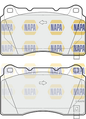 Brake pads set front - pads, rear
