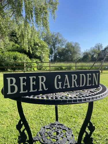 Beer garden sign bbq - bbq, party