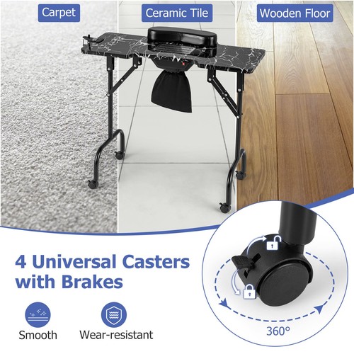 Portable nail table - nail, salon