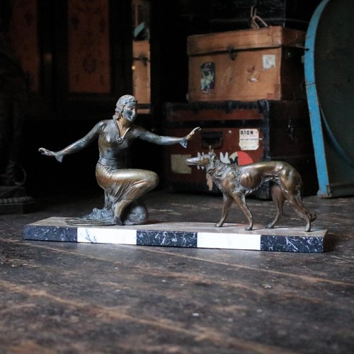 1920s art deco bronze figure - 1920s,