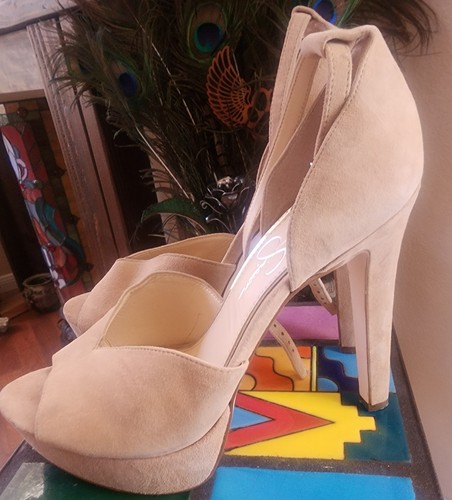 Jessica simpson tan suede high - jessica,