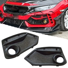 For Honda Civic FK8 Type-R 2017+ JS Style FRP Fog Light Covers Air Intake Grille