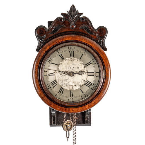 Mahogany hour wall clock - a,