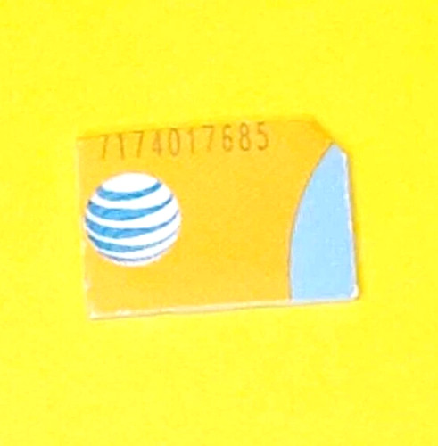 Used nano sim card - used, at&t