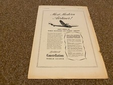 AC32 ADVERT 11X8 LOCKHEED CONSTELLATION MOST MODERN AIRLINER