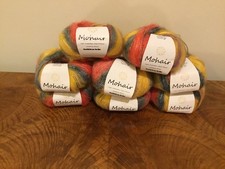 8 x 25g (200g) Mohair yarn