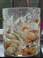 Floral design hurricane vase - design,