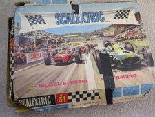 VINTAGE TRI-ANG SCALEXTRIC Model Motor Racing Set 31 Boxed 1960s Untested