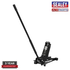 Sealey 3040AB Trolley Jack 3 Tonne Ton Low Profile Rocket Lift Black 