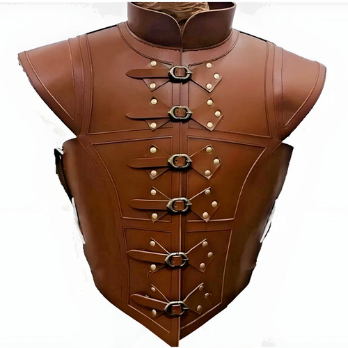 Medieval leather jerkin armor - jerkin,