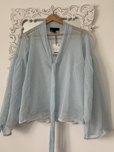 Zara pale blue - blue, blouse