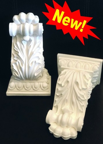 Brackets plaster corbels pair - brackets,