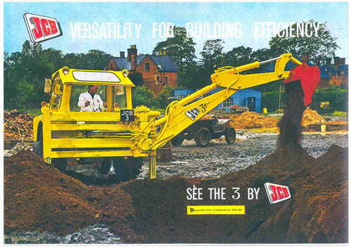 Vintage jcb digger backhoe - vintage, 3