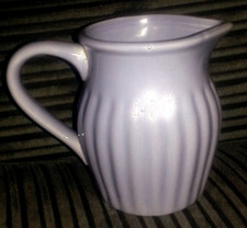 Price & Kensington Purple Ribbed Ceramic Jug 350ml – Milk / Cream Jug – Microwav