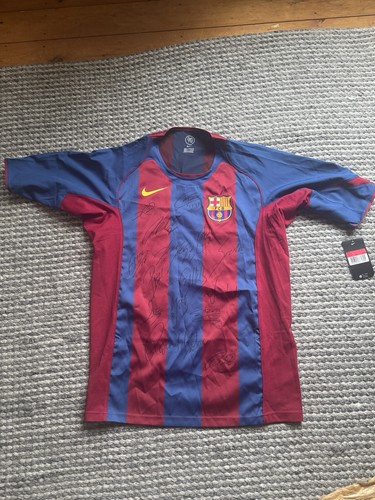 Signed barcelona shirt 05 - signed,