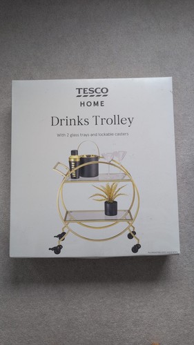 Gold drinks trolley - drinks,