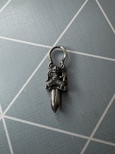 CHROME HEARTS DAGGER 1 ZIP SILVER NECKLACE TOP Used
