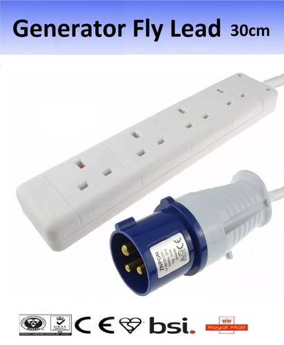 Generator fly lead amp - generator, plug