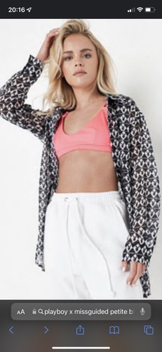 Missguided playboy black - x,