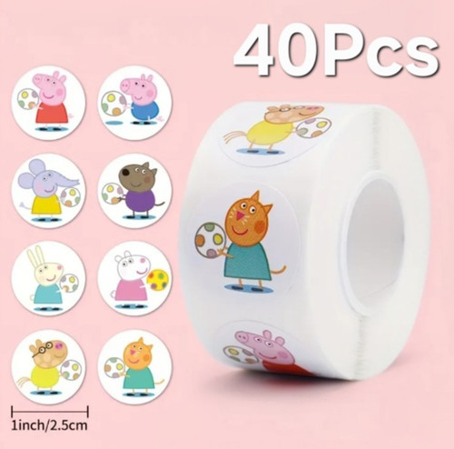 40x peppa pig stickers - 40x,