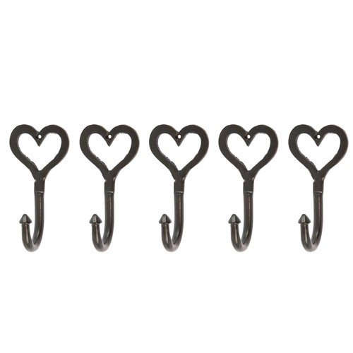 Single heart hook cast iron - hook,
