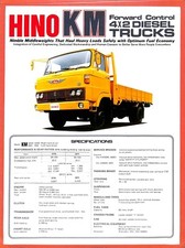 HINO TRUCKS / KM 4 X 2 / DATASHEET 1983? / in ENGLISH