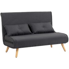 Homcom click clack sofa bed - bed,, 2