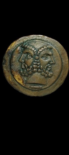 Roman replica bronze coin - roman,