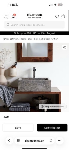 Tikamoon slats grey marble - tikamoon,