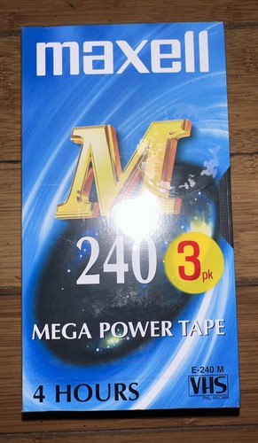 Blank vhs tapes maxell m - 3x,