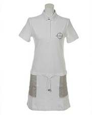 NWT Golfino Ladies Valentina Pique UV Golf Dress 2339424 White 2 6 8 10 12 14 