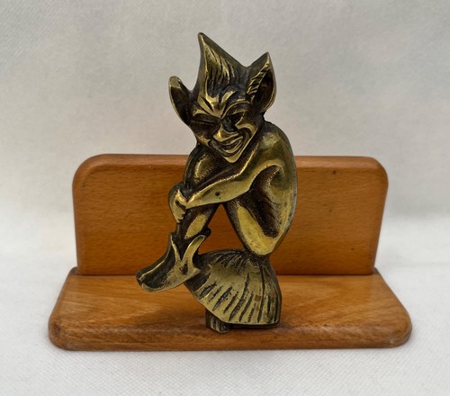 Vintage brass wood cornish - brass, &