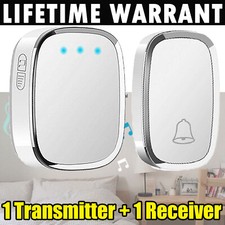 Wireless Door Bell Plug-in New Electric Cordless Doorbell 36 Tunes 4 Volumes UK