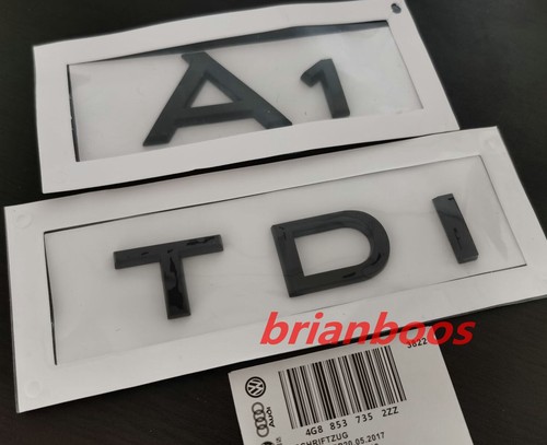 Gloss black tdi car rear - gloss, a1