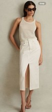 REISS DENIM SKIRT size 10 BNWT