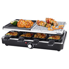 Hot Stone Raclette Electric Grill Machine Party Indoor Kitchen BBQ Grill 1400W