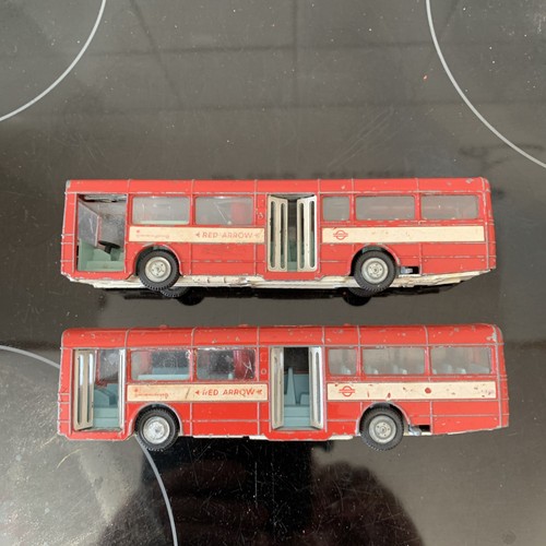 Dinky aec single deck buses - buses, x2