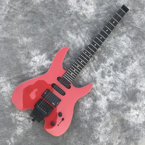 Headless electric guitar - headless, red