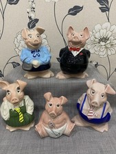Wade NatWest Pig Moneybox’s 5pieces Ex Condition