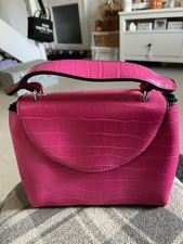Primark Hot Pink Fuchsia Handbag. Chain Strap. Never Used. Excellent Condition
