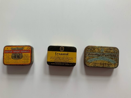 Vintage metal advertising tins - advertising,