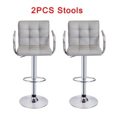 Bar Stools Set of 2 PU Leather