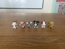 Littlest Pet Shop Genuine Hasbro Rare Dog Figures Bundle x6