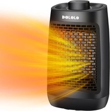 Electric Fan Heater Ceramic 3 Settings Tip-Over Protection 65 Oscillating 1500W