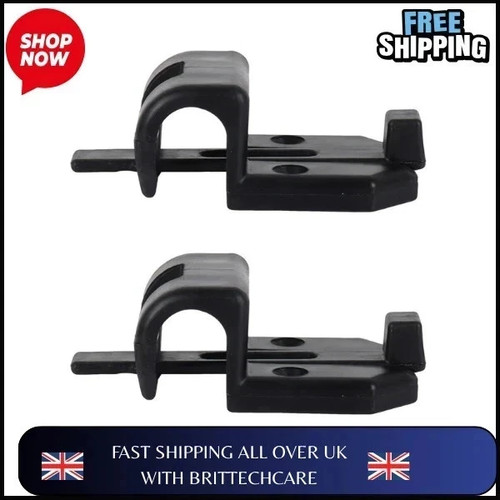Black sliding table rail - 2x,