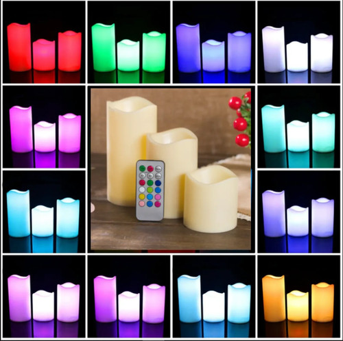 Led flameless candles - 3x,